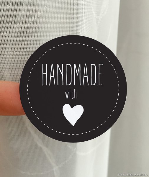 Этикетка Handmade