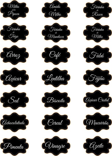 Этикетки для специй