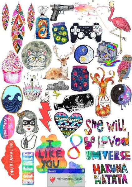 Стикеры для распечатки