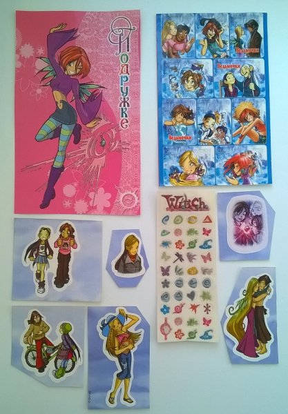 Наклейки чародейки Witch