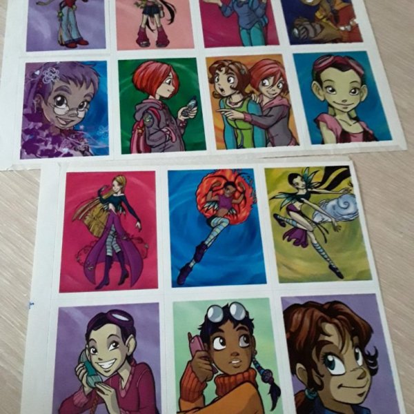 Чародейки наклейки для распечатки