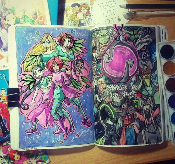 Чародейки наклейки для распечатки