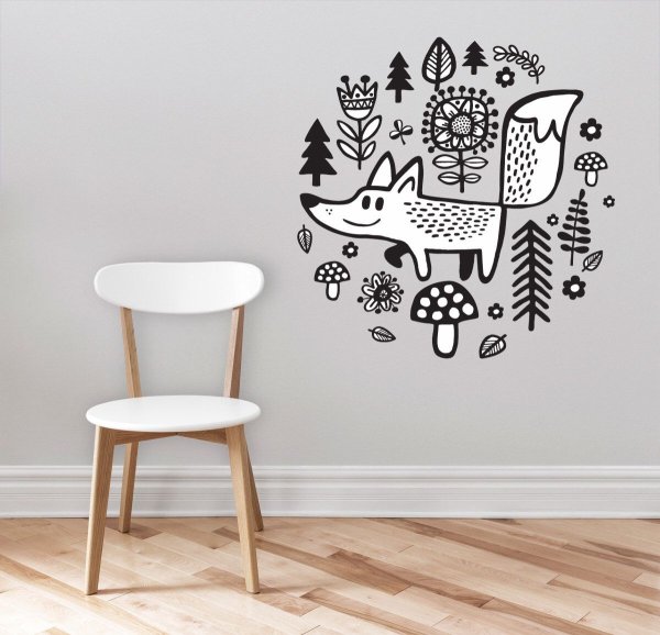 Наклейки на стену в скандинавском стиле