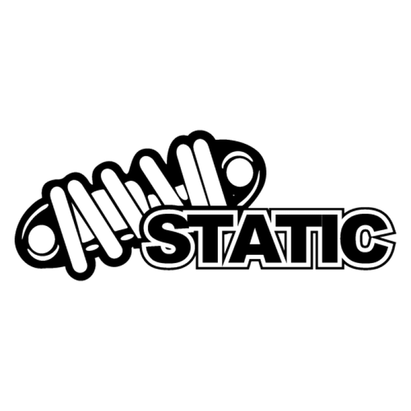 Наклейка на авто "static"
