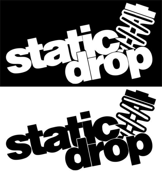 Static Drop наклейка