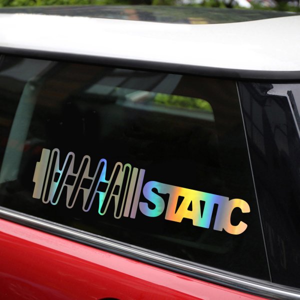 Наклейка статика на лобовом