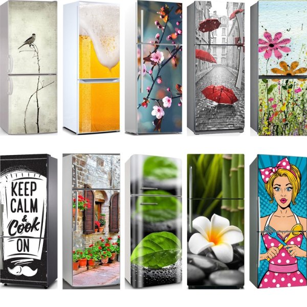 Интерьерные наклейки на холодильник