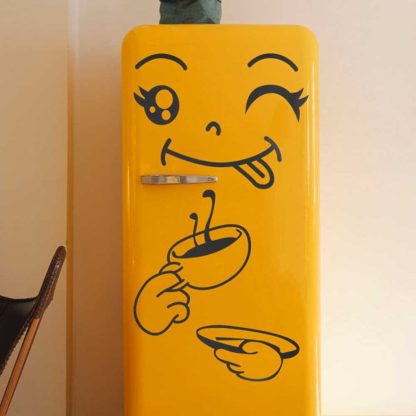 Интерьерные наклейки на холодильник