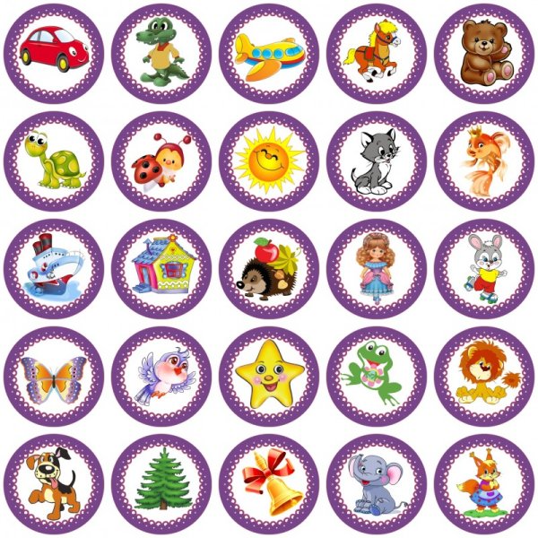 Наклейки на шкафчики для детского сада Смешарики