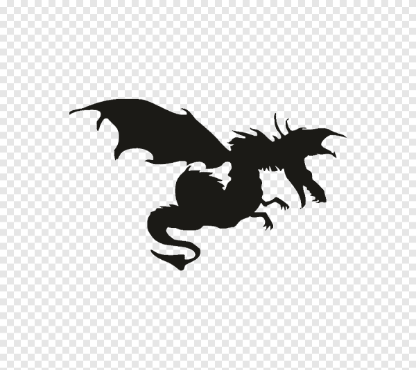 Трафарет дракона на авто