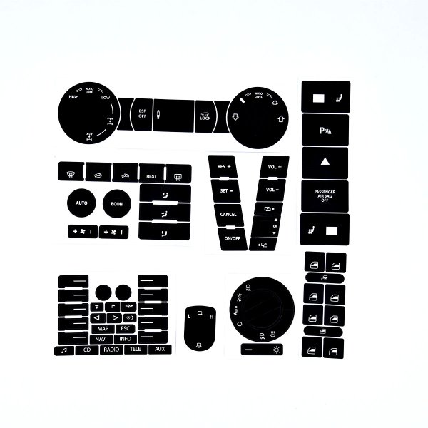 Наклейки для кнопок авто