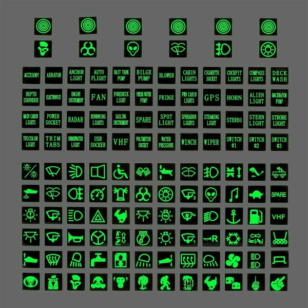 Наклейки на клавиши автомобиля