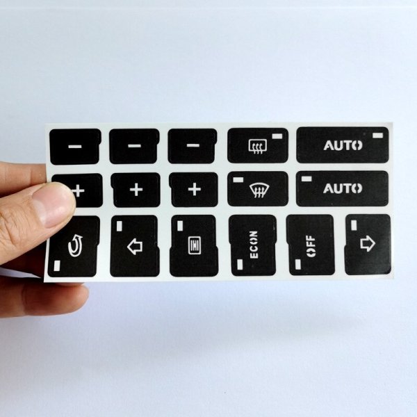 Наклейки для кнопок авто