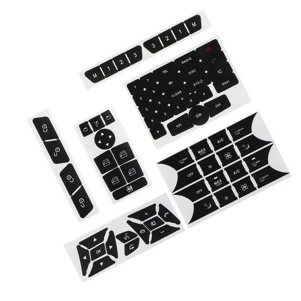 Наклейки кнопок кондиционера Ауди а6