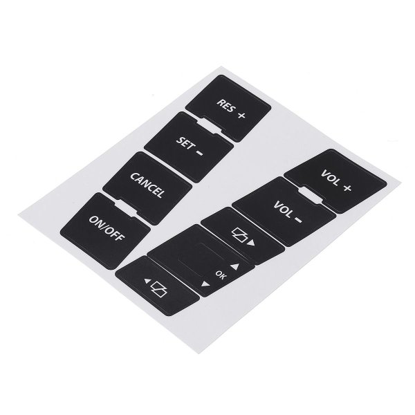 Наклейки на кнопки автомагнитолы