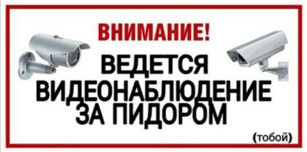 Плакат "внимание! Ведётся видеонаблюдение" 200х200мм TDM sq0817-0085