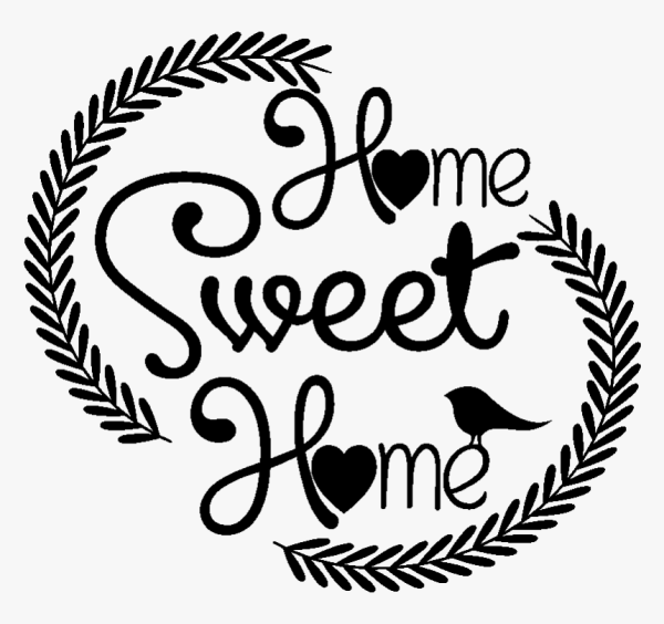 Home Sweet Home надпись трафарет