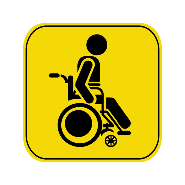 Знак инвалид Размеры