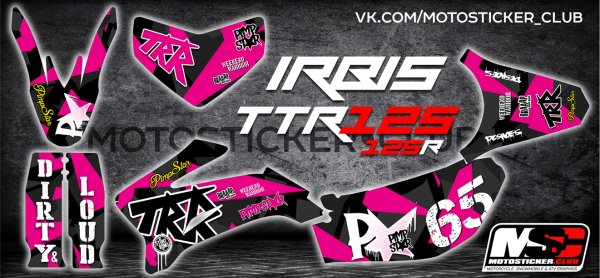 Наклейки на питбайк TTR 125