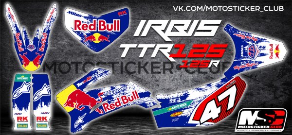 Наклейки на питбайк Irbis TTR 125