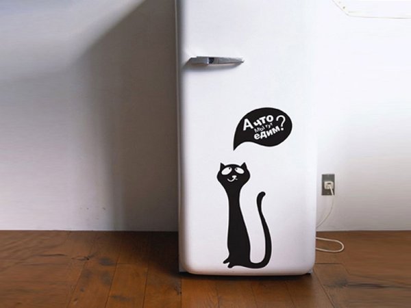 Прикольные наклейки на холодильник