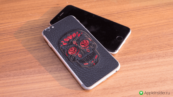 Iphone 4 s кожаная накладка