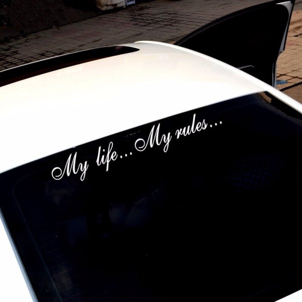 My Life my Rules наклейка на машину