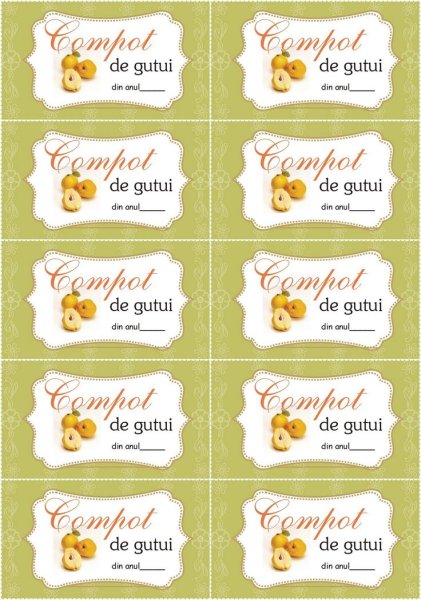 Этикетки для банок с крупами