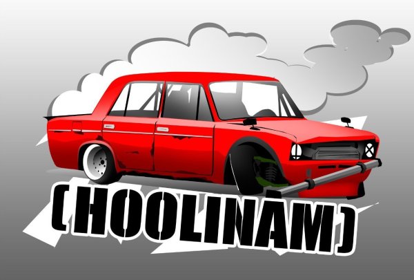 Наклейка на машину HOOLINAM