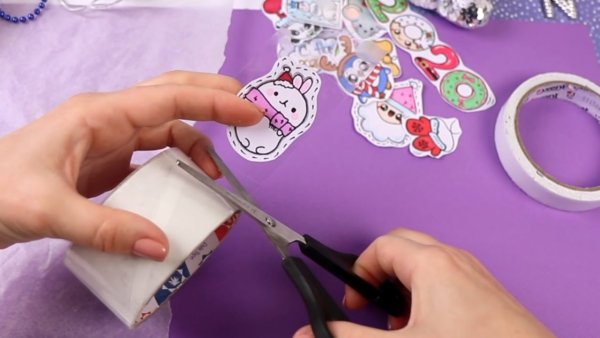 Поделки из бумаги и двухстороннего скотча