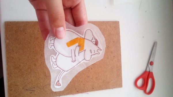 Самодельные наклейки без двухстороннего скотча