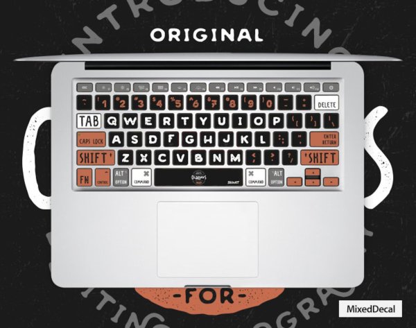 MACBOOK Air m1 наклейка на клавиатуру