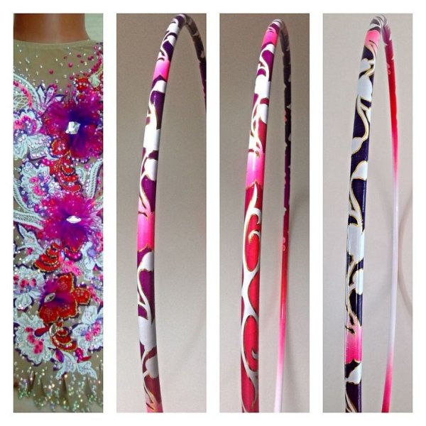 Обмотать обруч для художественной гимнастики