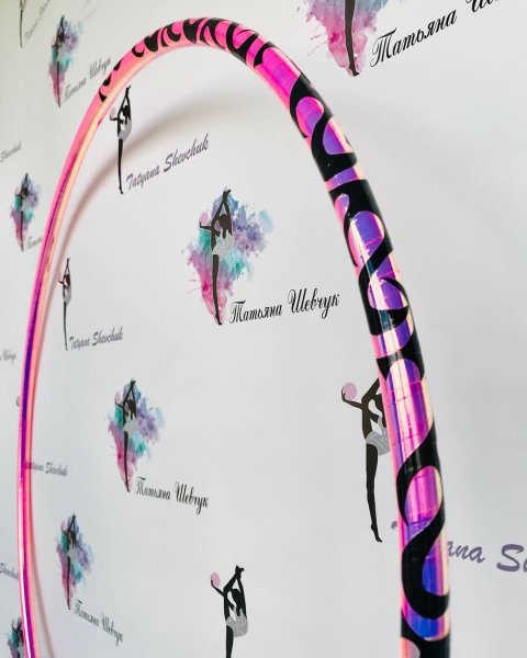 Обклеить обруч для художественной гимнастики