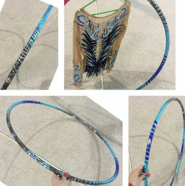 Обмотка обруча для художественной гимнастики