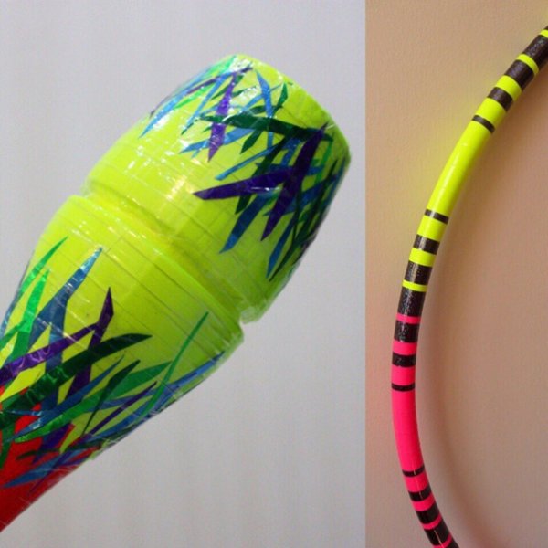 Обмотка обруча синий с серебром