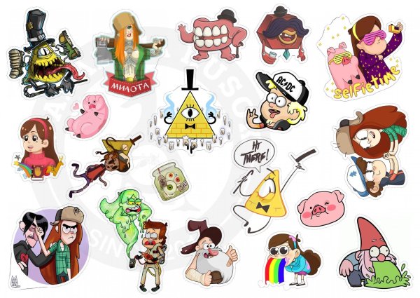 Стикерпаки графити Фолз