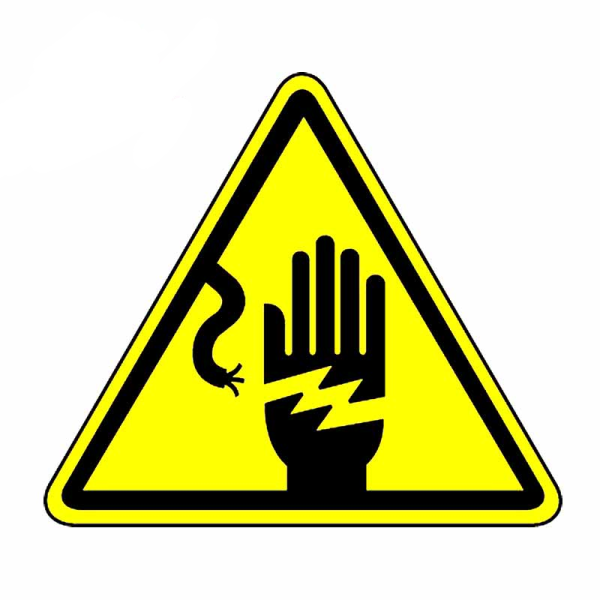 Знак "молния" 25х25х25мм EKF an-1-02