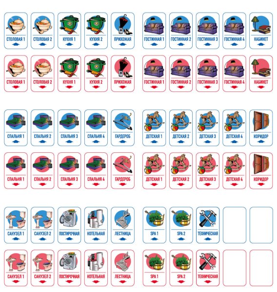 Наклейки для коллектора водоснабжения