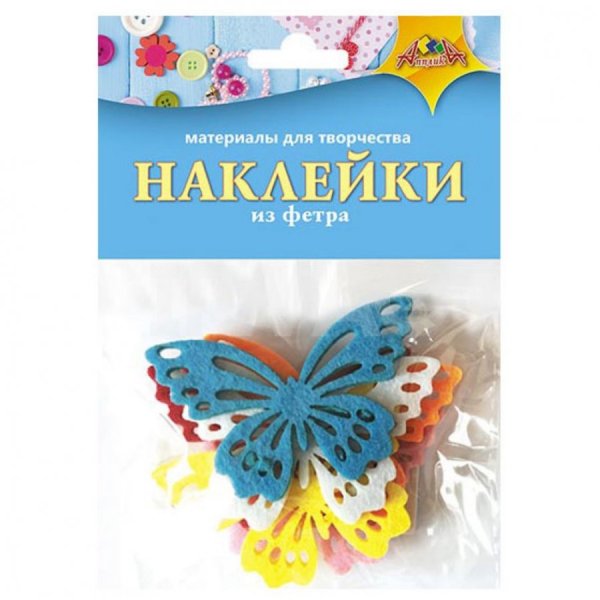 Наклейки из фетра бычок