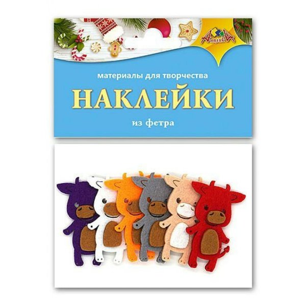 Мульти Пульти наклейки фетр