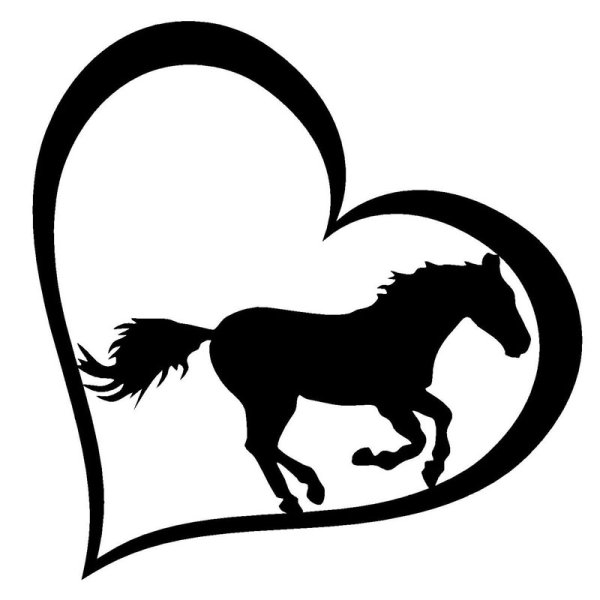 Лошадь с сердечком