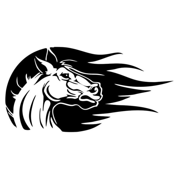 Наклейка на машину лошадь