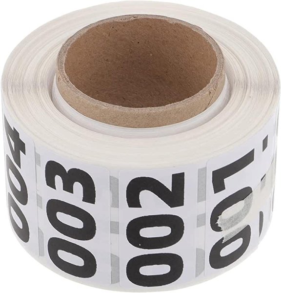 Наклейки для инвентарных номеров