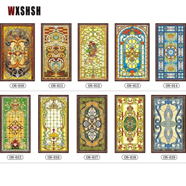 Витражные наклейки на стекло