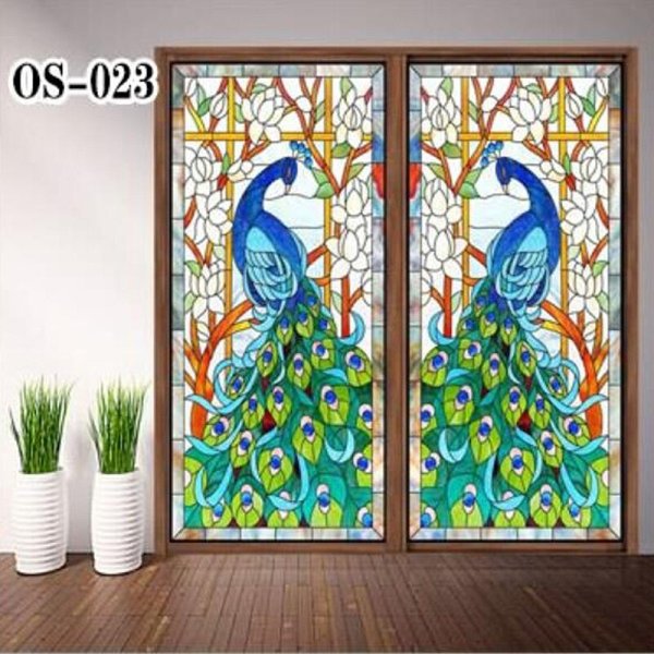 Витражные наклейки на стекло