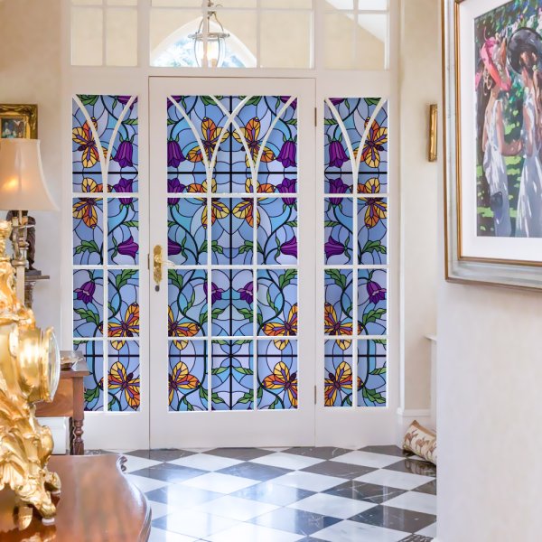 Витражная пленка на двери
