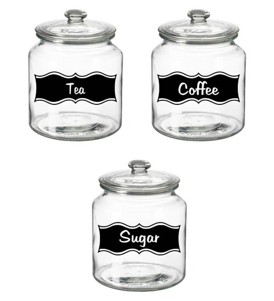 Наклейки на банки чай