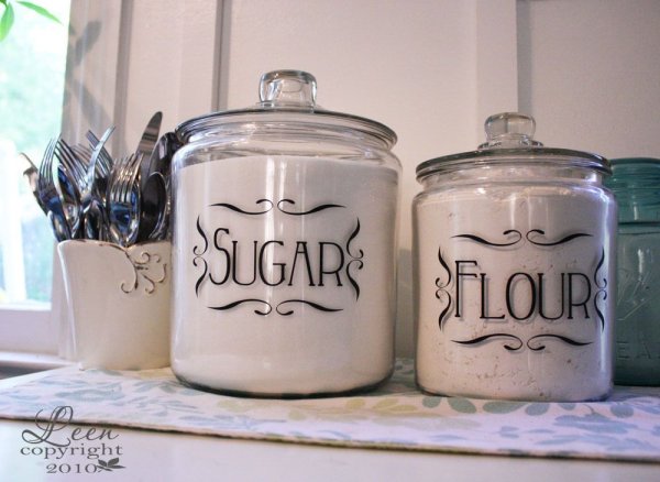 Надписи на кухонные баночки