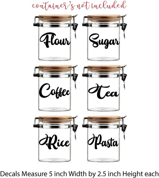 Надписи на банки для сыпучих продуктов